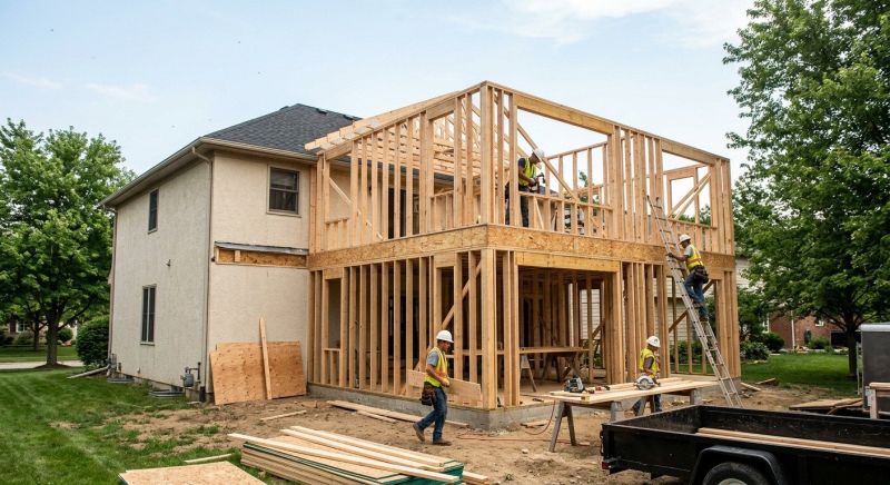 Building Addition Framing in Wilmington, NC